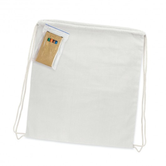 Teralba Colouring Drawstring Bags White